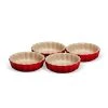 Le Creuset - Tarteförmchen 11cm - 4er Set -Stadter Speichern 10566 Tarte Form Set 1