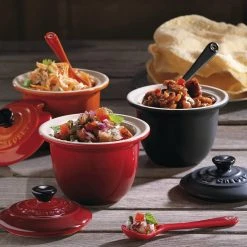 Le Creuset - Mini Serviertopf Mit Löffel -Stadter Speichern 17748 Senftopf m.Loeffel 3