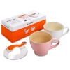 Le Creuset - 2er Set Cappuccino Tasse 400 Ml -Stadter Speichern 28682 Cappu Tassen Set 1