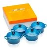 Le Creuset - 4er Set Mini-Cocotte - Marseille -Stadter Speichern 32302 Mini Cocotte Geschenkset 1