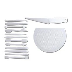 Städter - Modellierwerkzeug Marzipandekor Weiß Set, 15-teilig