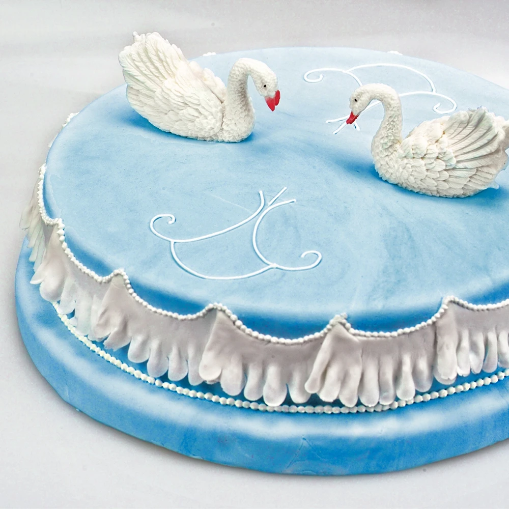 Städter - Prägestempel Rüschen / Volant Ca. 8,5 Cm Blau Set, 4-teilig – Bild 4