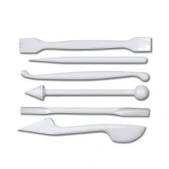 Städter - Modellierwerkzeug Modellierwerkzeuge Ca. 14 Cm Weiß Set, 6-teilig