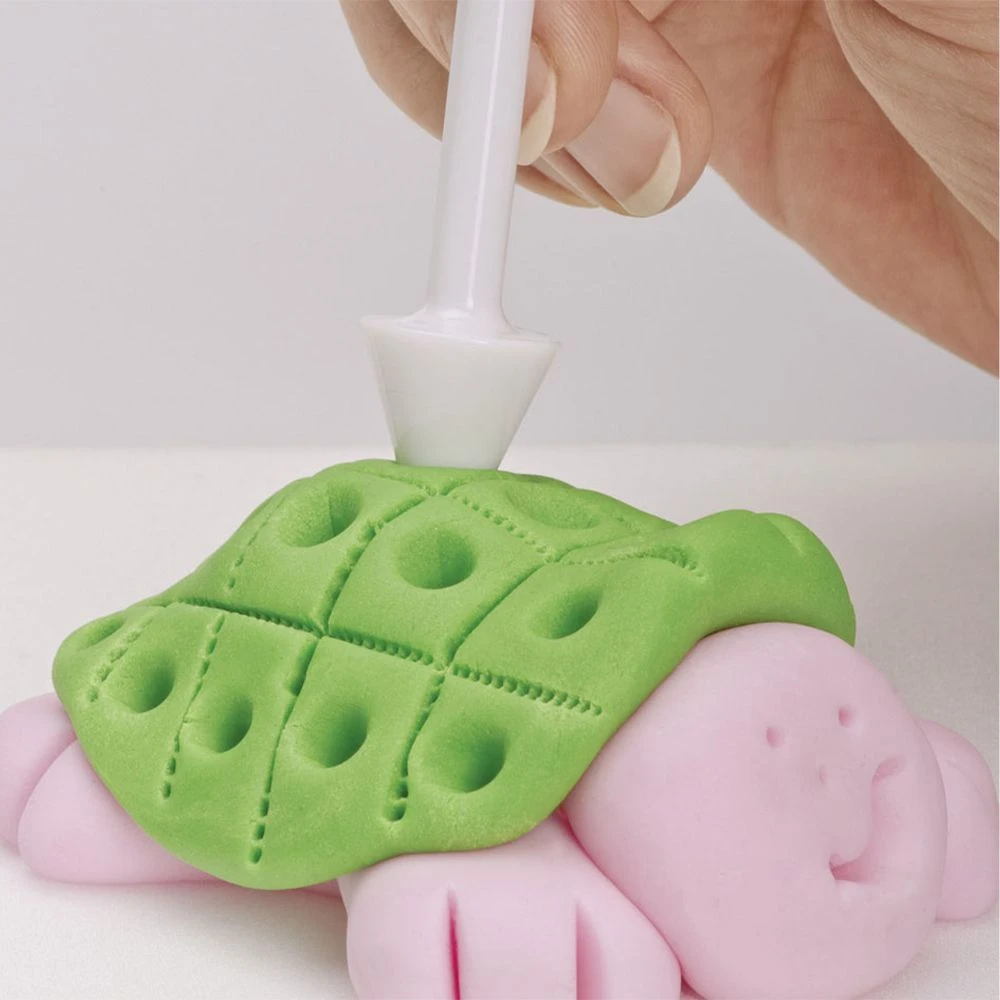 Städter - Modellierwerkzeug Kegel Glatt & Gezackt - Weiß - 16 Cm 4 Städter - Modellierwerkzeug Kegel Glatt & Gezackt - Weiß - 16 Cm – Bild 2