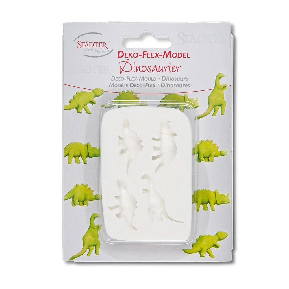 Städter - Prägeform Dinosaurier - 3,5 Cm - 4er-Reliefform – Bild 3