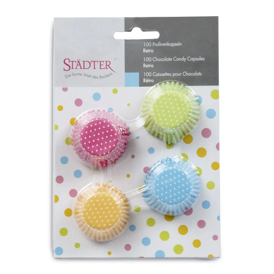 Städter - Pralinenkapseln - Retro - 100 Stück 6 Städter - Pralinenkapseln - Retro - 100 Stück – Bild 4