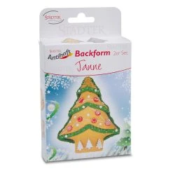 Städter - Motivbackform Tannenbaum - 8 X 11 X 2,5 Cm - Mini - 2 Stück - 50 Ml -Stadter Speichern 36185 Motivbackform Tannenbaum ca. 8 x 11 x 25 cm Mini 2 Stueck 50 ml 5