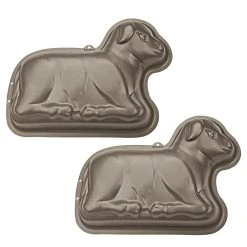 Städter - Motivbackform Lamm - 11 X 7,5 X 3 Cm - Mini - 2 Stück - 130 Ml