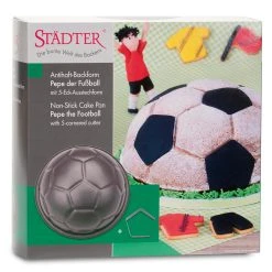 Städter - Motivbackform Pepe Der Fußball - ø 22 / H 11 Cm Mit Ausstechform -Stadter Speichern 36263 Motivbackform Pepe der Fussball ca. 22 H 11 cm mit Fuenfeck Aeu 3.000 ml 4