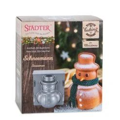 Städter - We-Love-Baking Schneemann - 19 X 21 X 12 Cm - 3D-Backform -Stadter Speichern 36352 We Love Baking Schneemann ca. 19 x 21 x 12 cm Silber 3D Backform 7