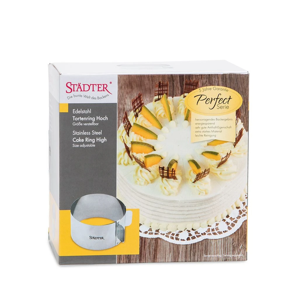 Städter - Tortenring Rund - ø 15–30 Cm / H 9 Cm - Verstellbar – Bild 3