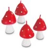 Städter - Kerze Fliegenpilz Rot - 5 Cm - 4-teiliges Set -Stadter Speichern 36590 Kerze Fliegenpilz ca. 5 cm Rot Set 4 teilig 1