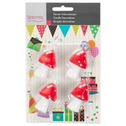 Städter - Kerze Fliegenpilz Rot - 5 Cm - 4-teiliges Set -Stadter Speichern 36590 Kerze Fliegenpilz ca. 5 cm Rot Set 4 teilig 3