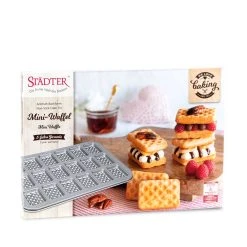 Städter - We Love Baking Mini-Waffel - 38 X 26 Cm -Stadter Speichern 37963 We Love Baking Mini Waffel 38 x 26 cm Silber 5