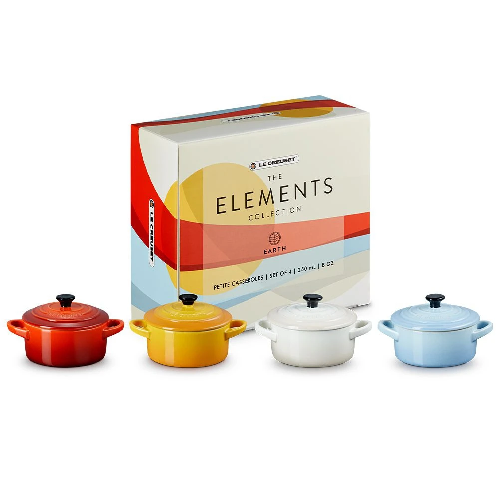 Le Creuset - 4er-Set Mini-Cocotte Elements 3 Le Creuset - 4er-Set Mini-Cocotte Elements